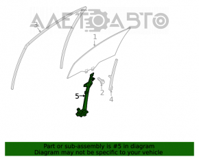 Geam electric cu motor fata dreapta Honda Insight 19-22