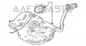 Rezervorul de combustibil pentru Honda Civic X FC 16-17 1.5T, 2.0