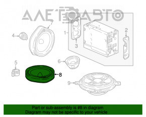 Difuzorul din spatele dreapta al Honda Insight 19-22