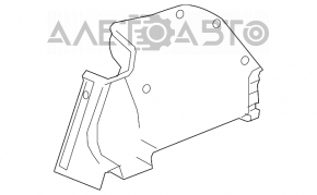 Обшивка арки правая Honda Civic X FC 16-21 4d черная