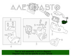 Comutatorul de sub volan din dreapta Honda Accord 13-17