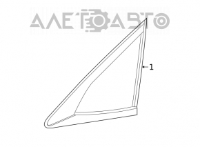 Fereastra din sticla opaca spate stanga Honda Civic X FC 16-21 4d.