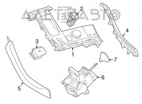 Panoul de control al modurilor de transmisie automată Lexus CT200h 14-17 rest