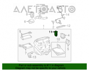 Клапан печки кондиционера Toyota Prius V 12-17