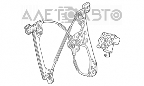 Стеклоподъемник с мотором передний правый Cadillac ATS 13- тип 1