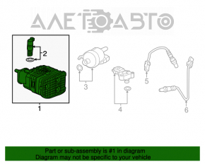 Canistra cu absorbant de carbon Cadillac ATS 13-