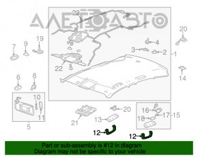 Manerul plafonului din față dreapta pentru Cadillac ATS 13-