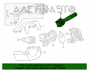 Comutatorul de sub volan din dreapta Cadillac ATS 13-