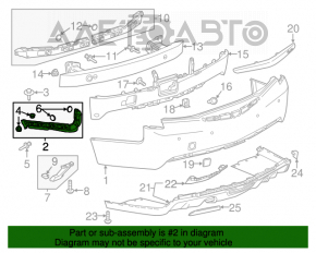 Suportul pentru bara spate dreapta Cadillac ATS 13-