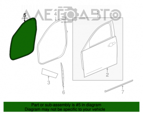 Garnitura de etanșare a cadrului ușii, dreapta față, Cadillac ATS 13-