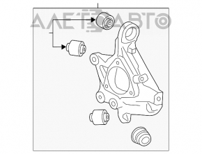 Capac spate stânga Cadillac CTS 14-