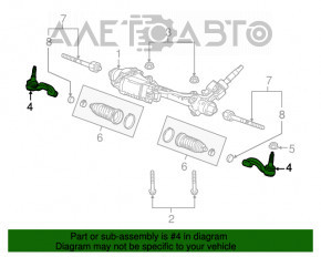 Bară de direcție Cadillac ATS 13-14 pre-restilizare RWD