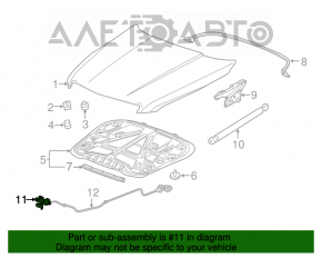 Capota de la Cadillac ATS 13- cu senzor