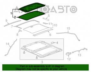 Стекло люка Cadillac ATS 13-