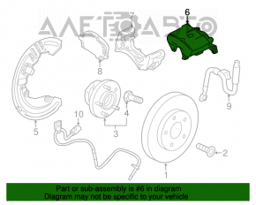 Suportul frontal stânga Cadillac ATS 13- 1 piston.