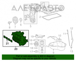 Colector de admisie pentru Toyota Camry V50 12-14 hibrid SUA