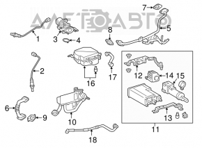 Radiator EGR Toyota Camry v55 15-17 hibrid SUA