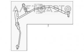 Трубка кондиционера компрессор-печка Toyota Camry v50 12-14 hybrid usa