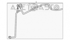 Bobina de aer condiționat a încălzitorului-condensator Toyota Camry v50 12-14 hibrid SUA