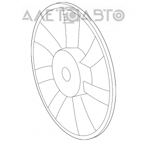 Paletele ventilatorului de răcire stânga Toyota Avalon 13-18 2.5 hibrid.