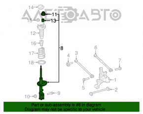 Amortizor spate stânga Toyota Camry v55 15-17 SUA SE