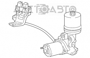 Amplificatorul de frână brake booster pentru Lexus ES300h 13-18 afișează o eroare la piesă.