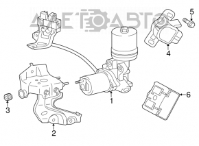 Amplificator de frână pentru frână Lexus ES300h 13-18, cablu tăiat.