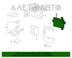 Блок слепых зон BSM правый Toyota Camry v55 15-17 usa