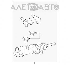 Главный тормозной цилиндр Lexus RX450h 10-15