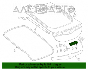 Mânerul ușii portbagajului Chevrolet Volt 16-