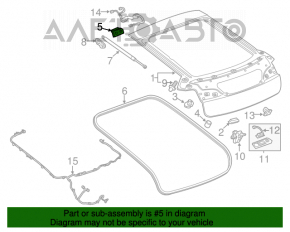 Петля двери багажника правая Chevrolet Volt 11-15