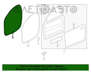 Уплотнитель дверного проема передний правый Chevrolet Volt 11-15