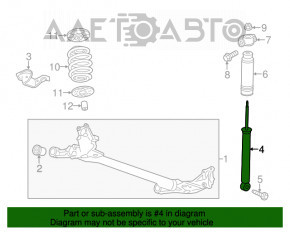 Amortizor spate dreapta Chevrolet Volt 11-15 nou original OEM