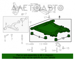 Подрамник передний Chevrolet Volt 11-13