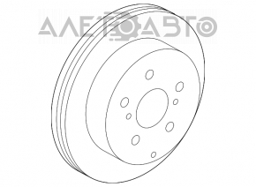 Disc frana spate dreapta Lexus Hs250h 10-12 nou original OEM