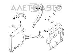 Radiatorul de răcire a uleiului cutiei de viteze automată pentru Infiniti JX35 QX60 13- nou TYC Taiwan