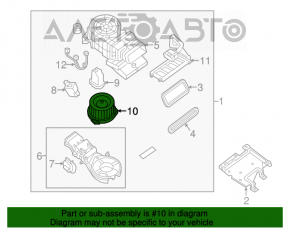 Motorul ventilatorului de încălzire pentru Infiniti JX35 QX60 13-