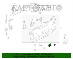 Mânerul ușii portbagajului interior Infiniti JX35 QX60 13- bej