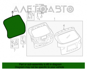 Garnitura de cauciuc pentru ușa portbagajului Infiniti JX35 QX60 13-