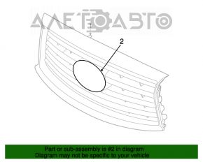 Grila radiatorului Infiniti JX35 QX60 13- fără cameră