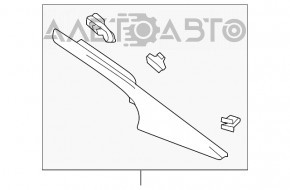 Capac spate stânga Chevrolet Volt 11-15 gri deschis