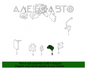 Парктроник заднего бампера Lexus GS300 GS350 GS430 GS450h 06-11 с кольцом