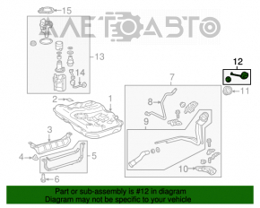 Крышка заливной горловины бензобака Toyota Camry v55 15-17 usa