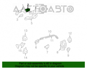 Manerul exterior al ușii din spate dreapta pentru Toyota Highlander 01-07.