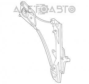 Geam electric cu motor spate dreapta VW Passat b7 12-15 SUA