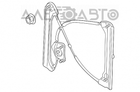 Стеклоподъемник с мотором передний левый VW Passat b8 16-19 USA