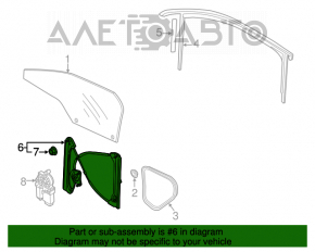Стеклоподъемник механизм передний левый VW Passat b8 16-19 USA