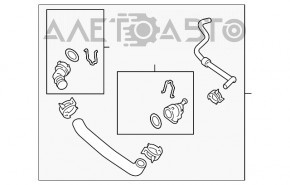 Патрубок охлаждения верхний VW Passat b8 16-19 USA 1.8