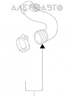 Conductă de aer stânga în fața VW Passat b8 16-19 USA 1.8T, 2.0T nou original OEM