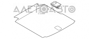 Пол багажника VW Passat b7 12-15 USA черн, отклеен войлок, царапины, под химчистку